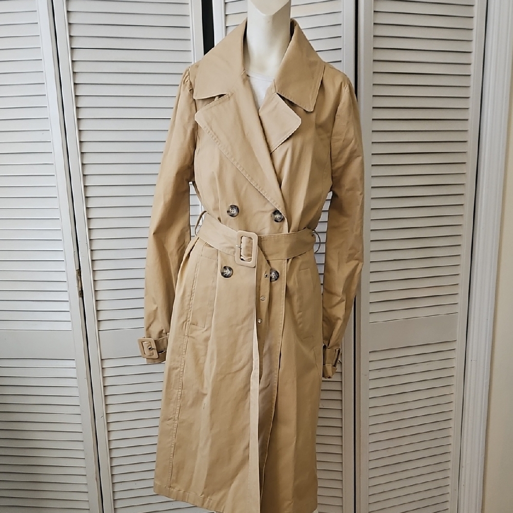 Anthropologie Brand Avec Les Filles Beige Trench Coat